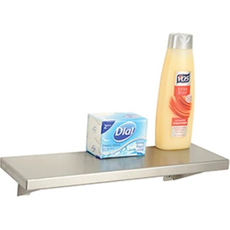 BOBRICK Bobrick Washroom Equipment B489340 Stainless Steel Shelf - 16 x 5 in. - Stainless Steel B489340